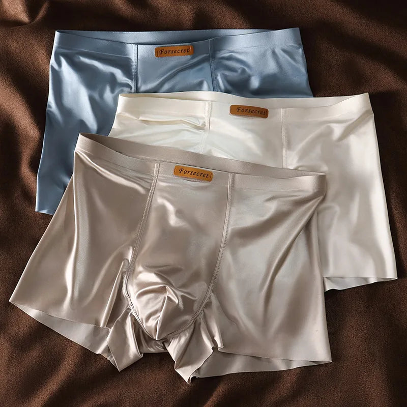 Lorien Crest Luxury Ice Silk Boxers Breathable Trunks