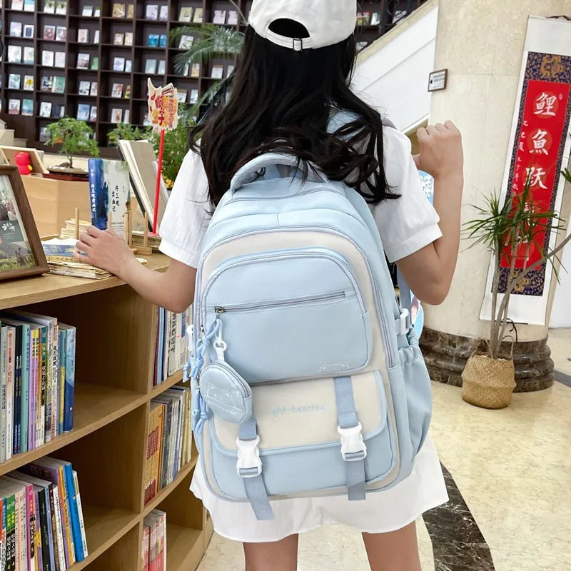 SOATIM Premium Waterproof Girls School Travel Backpack