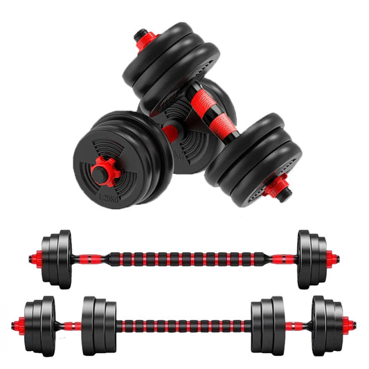 Adjustable Dumbbell And Barbell Set With Anti Sl