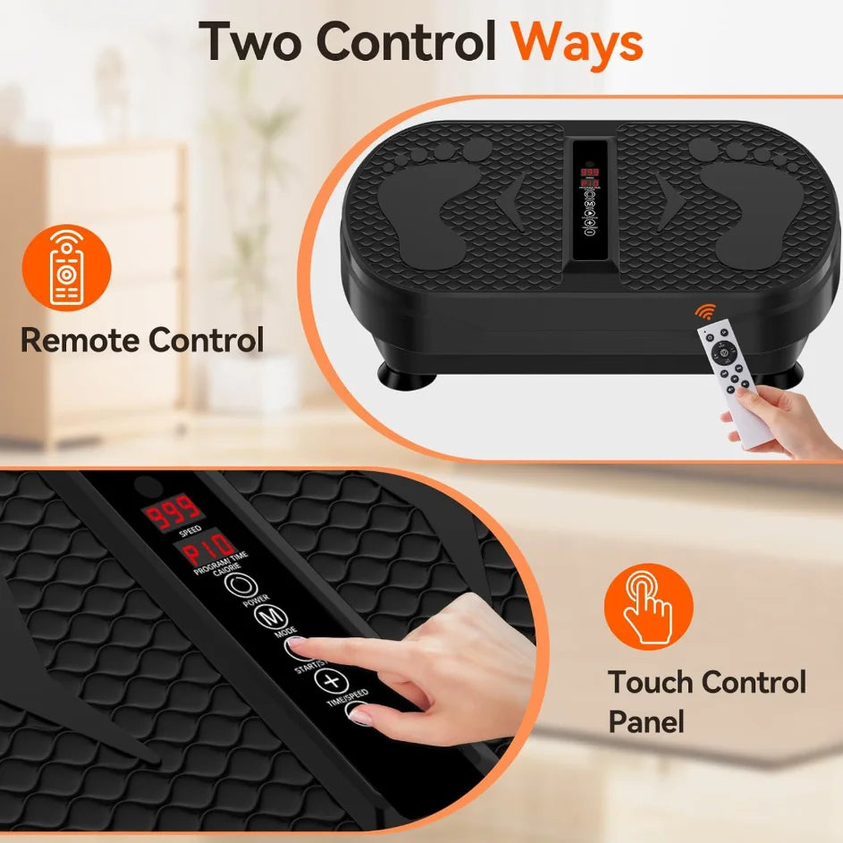 Whole Body Vibration Exercise Platform With Remote And Bands