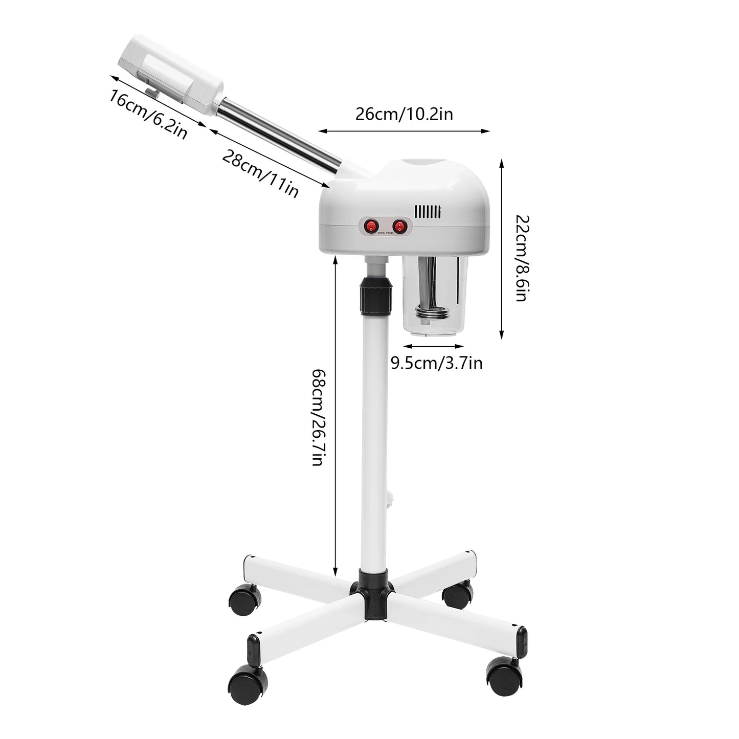 Professional Facial Steamer Adjustable 800W For Salon Spa Skin Care