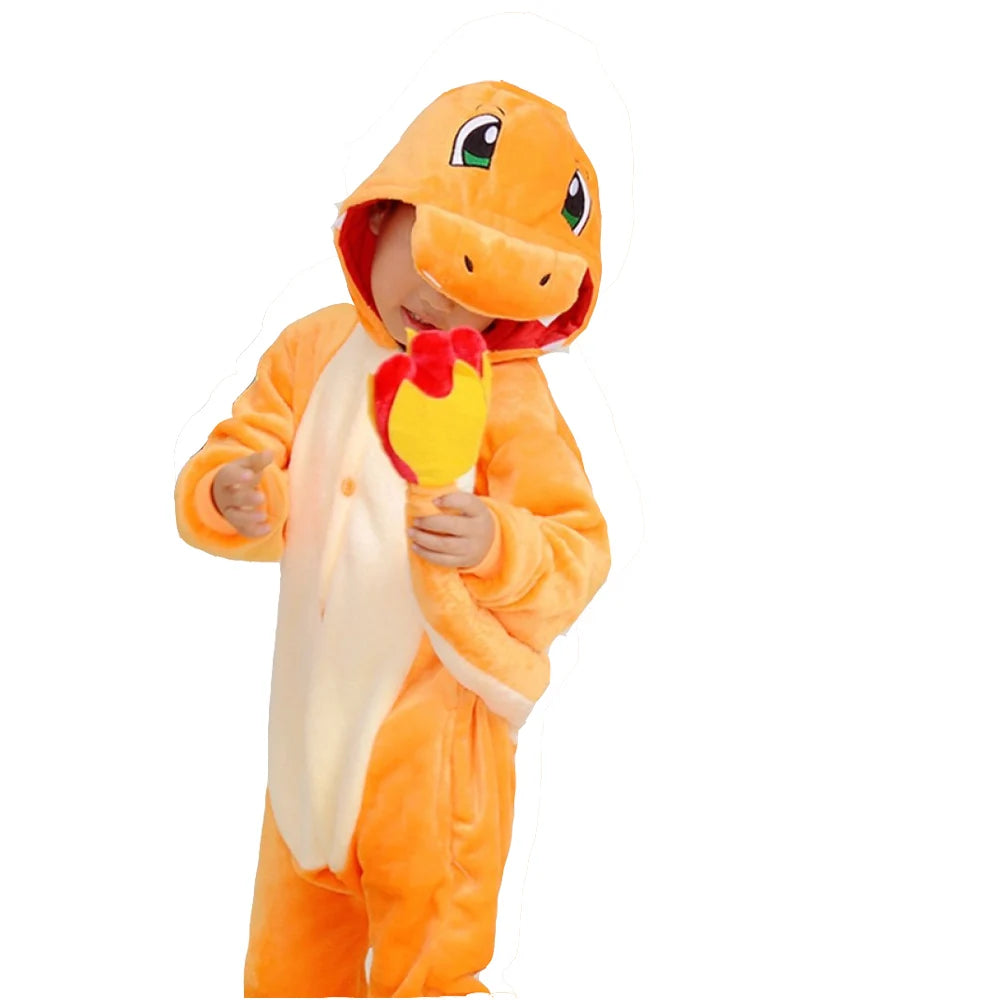 Kids Kigurumi Cosplay Onesie Full Body Sleepwear Costume For Children