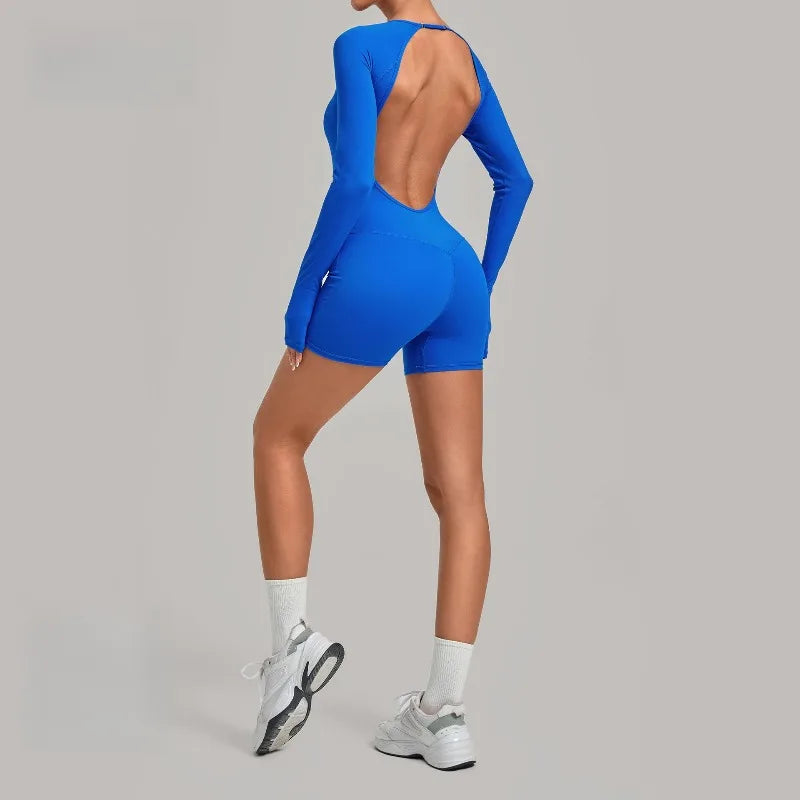 SVRNYX ZM Womens Seamless Yoga Jumpsuits For Training And Gym