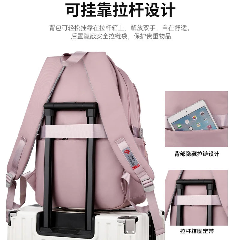 SOATIM Premium Waterproof Girls School Travel Backpack