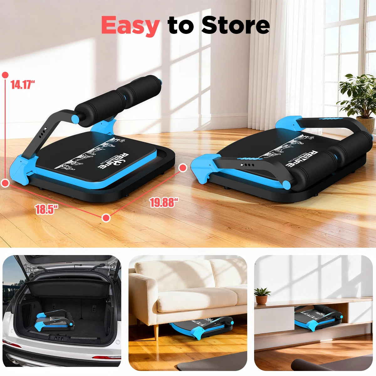 Relife Adjustable Core Training Machine Sit Up Equipment