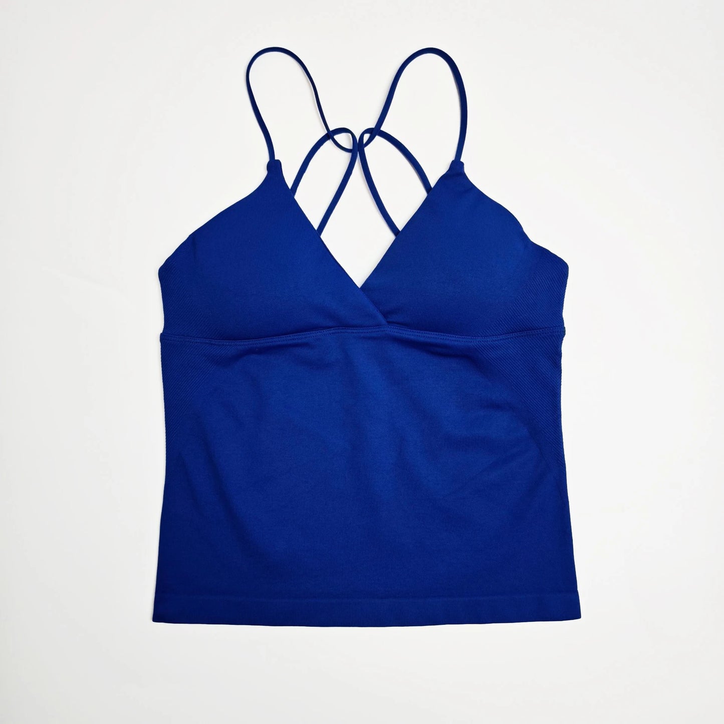 Seamless Nclagen Vision Twist Front Longline Yoga Vest