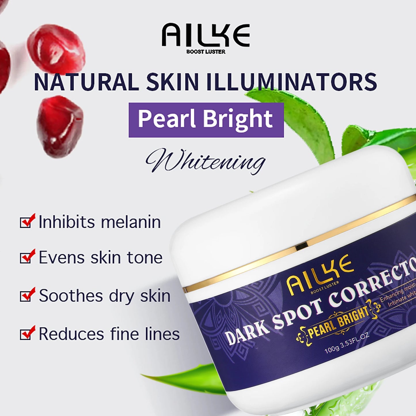 AILKE Double Glutathione Dark Spots Remover Cream For Face Body