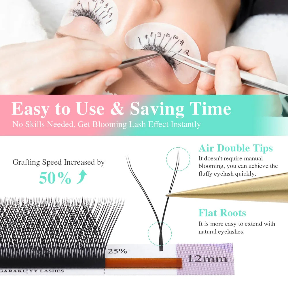 Nagaraku YY Shape Natural Synthetic Lashes Premium Quality