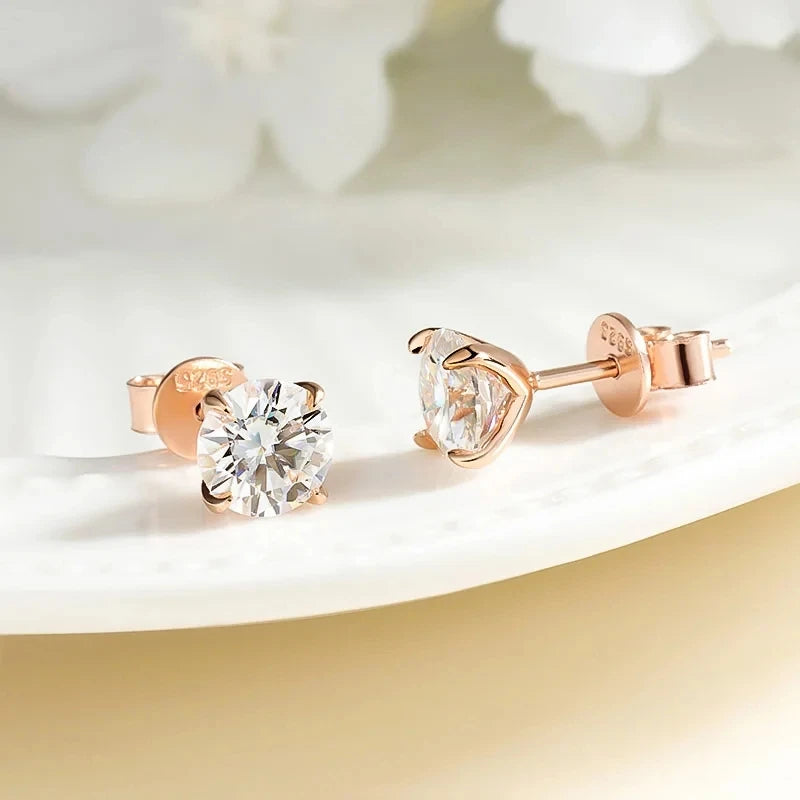 SMYOUE Moissanite Stud Earrings For Women And Men 925 Sterling