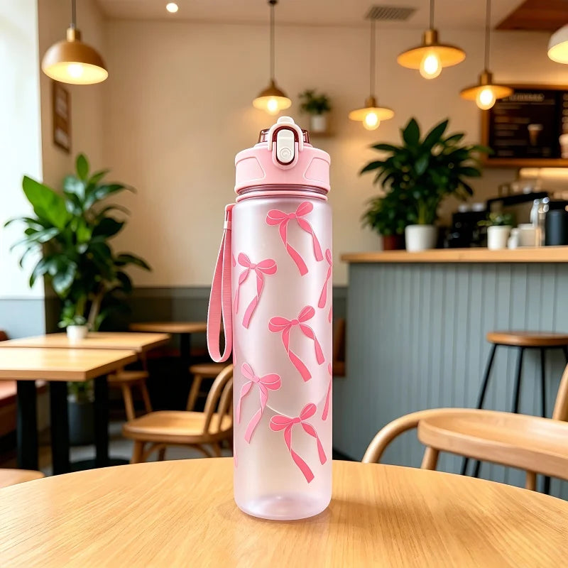 Large Capacity Sports Water Bottle Leak Proof With Time Scale