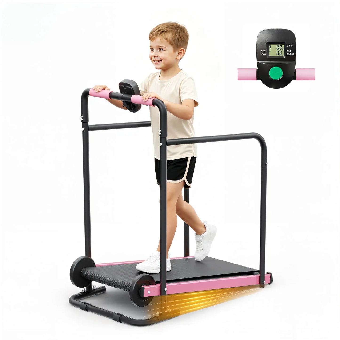 Akluer Kids Non-Electric Self Propelled Walking Pad Treadmill