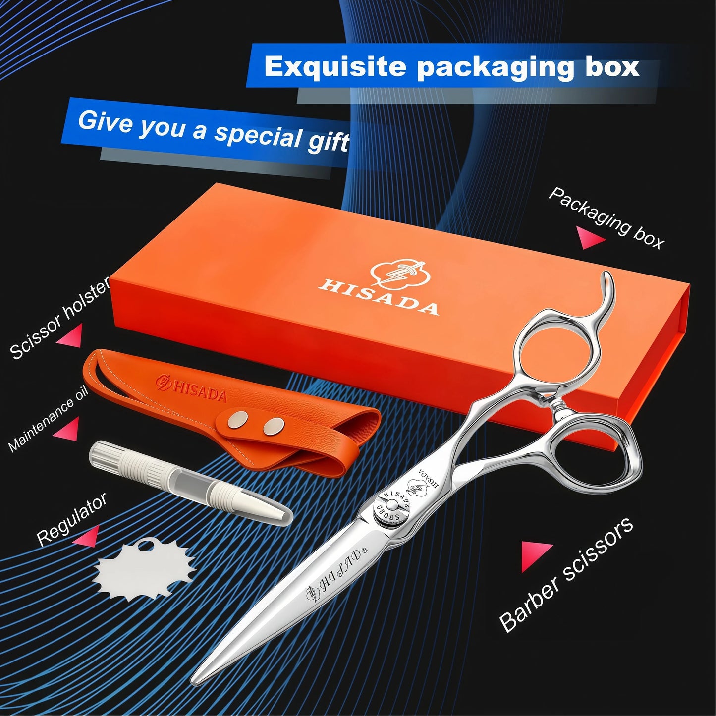 HISADA D19 Hair Scissors Professional VG10 Japanese Steel