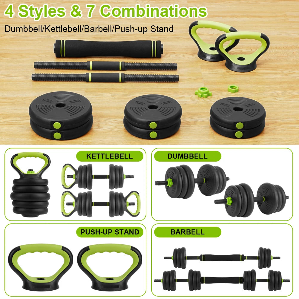 Twister.Ck 4 In 1 Adjustable Dumbbells Free Weight Set With Connector