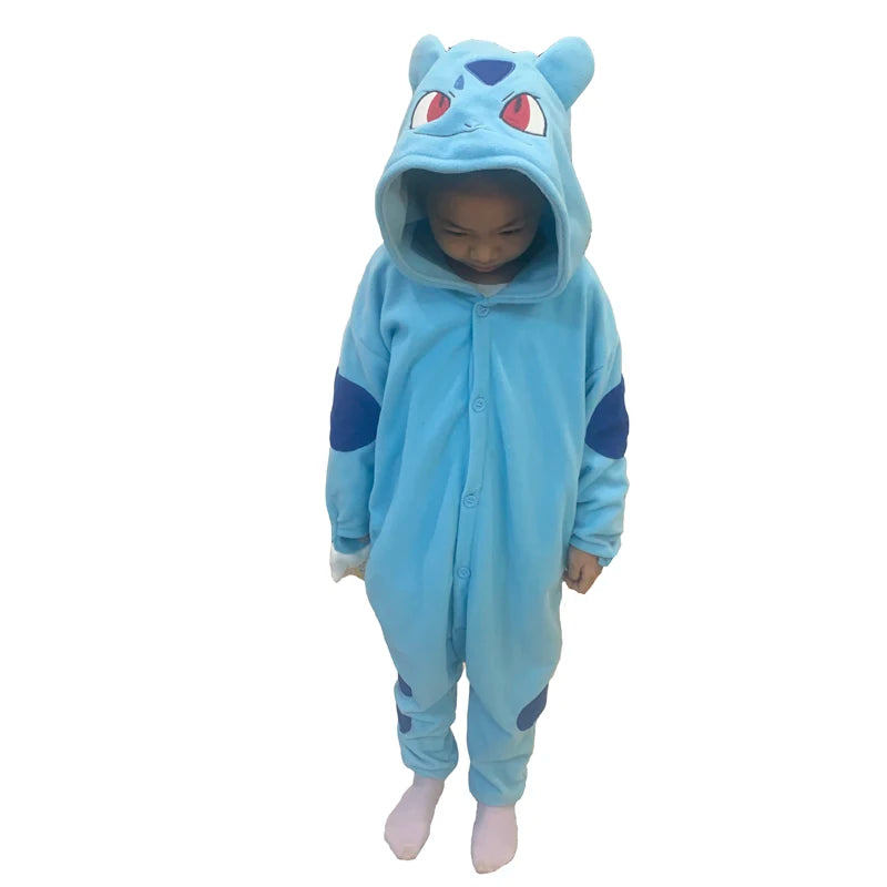 Kids Kigurumi Cosplay Onesie Full Body Sleepwear Costume For Children
