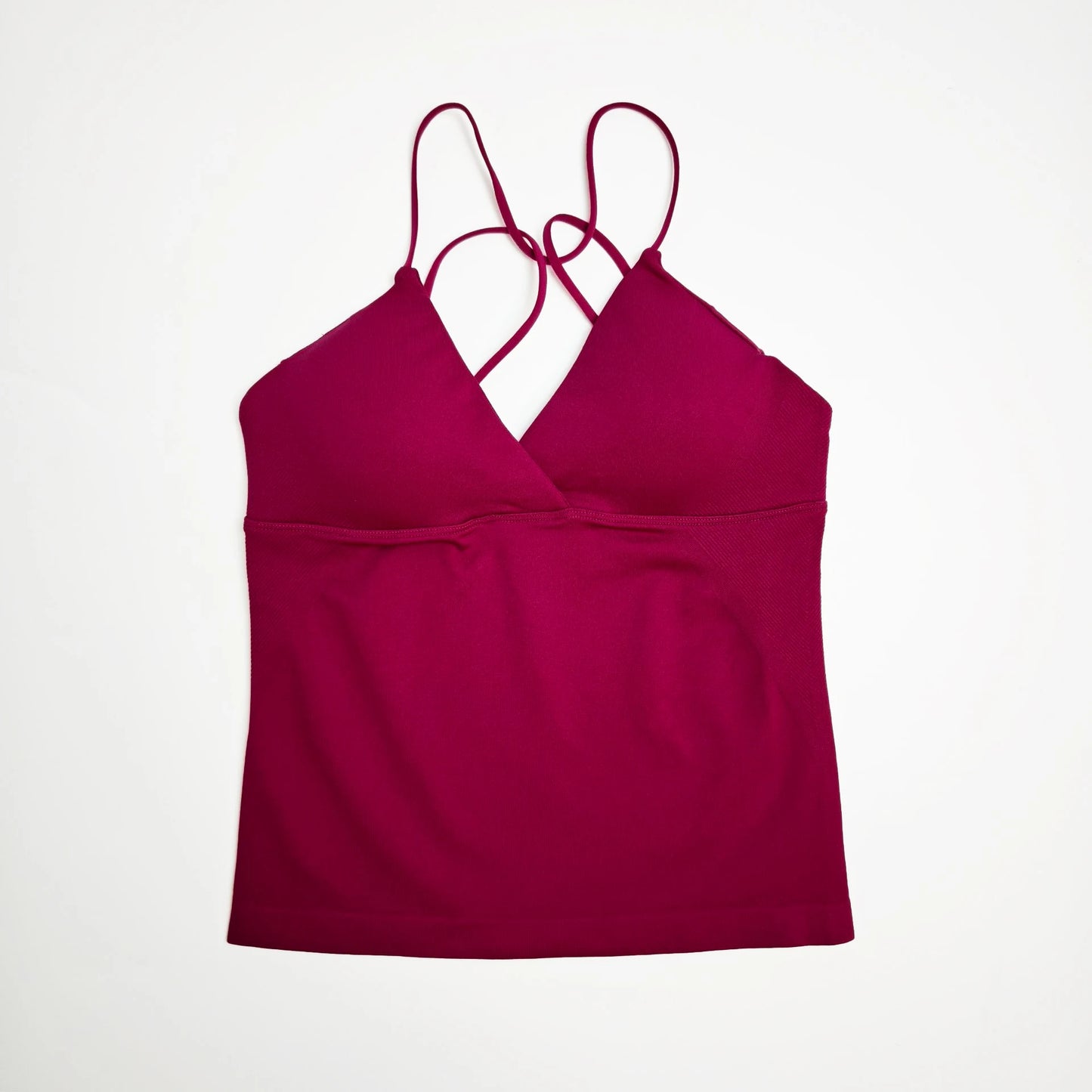Seamless Nclagen Vision Twist Front Longline Yoga Vest