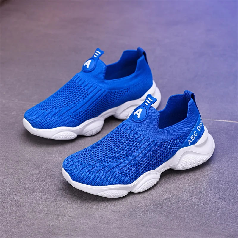 Kids Breathable Knit SlipOn Casual Shoes Unisex Lightweight Running