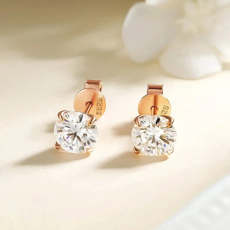 SMYOUE Moissanite Stud Earrings For Women And Men 925 Sterling