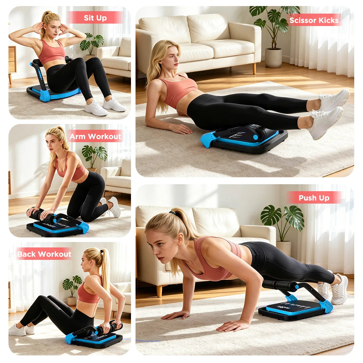 Relife Adjustable Core Training Machine Sit Up Equipment