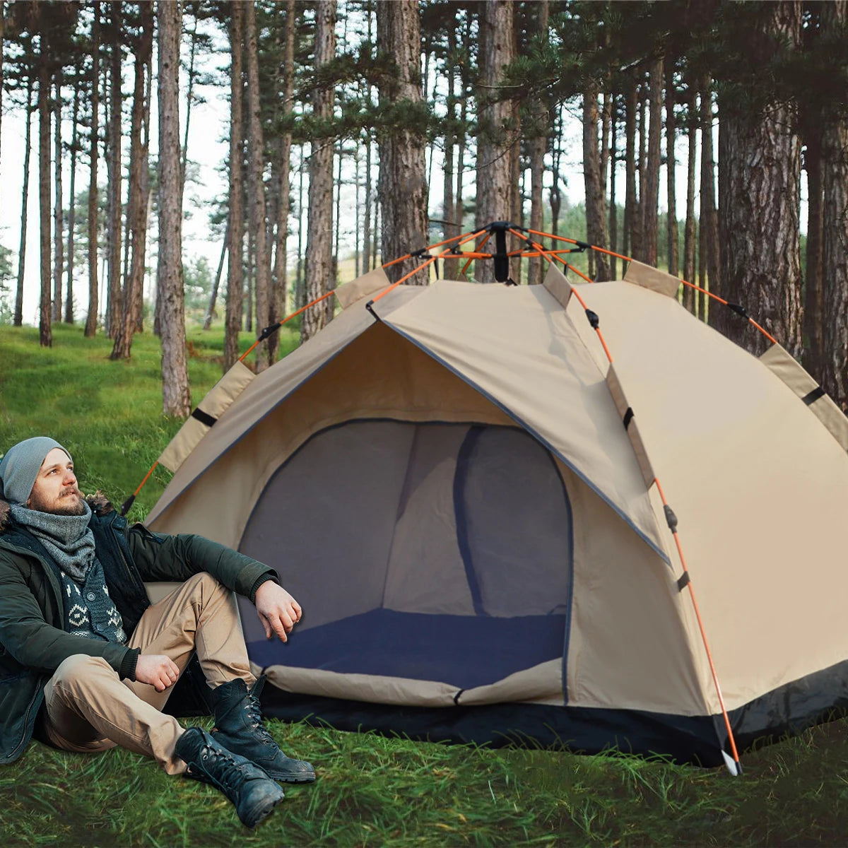 Pakicetus Outdoor Automatic Quick Opening Tent Rainproof Sunproof