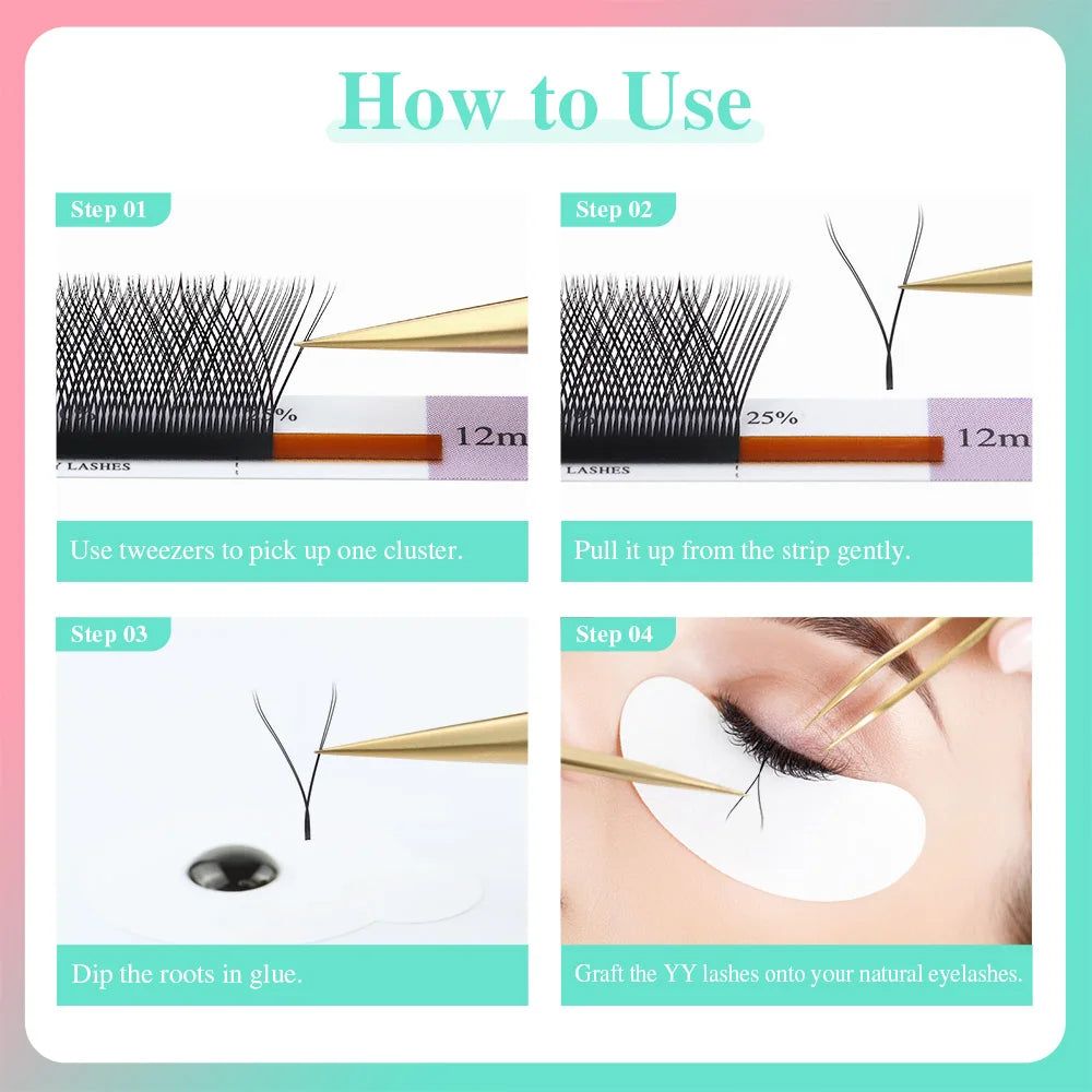 Nagaraku YY Shape Natural Synthetic Lashes Premium Quality