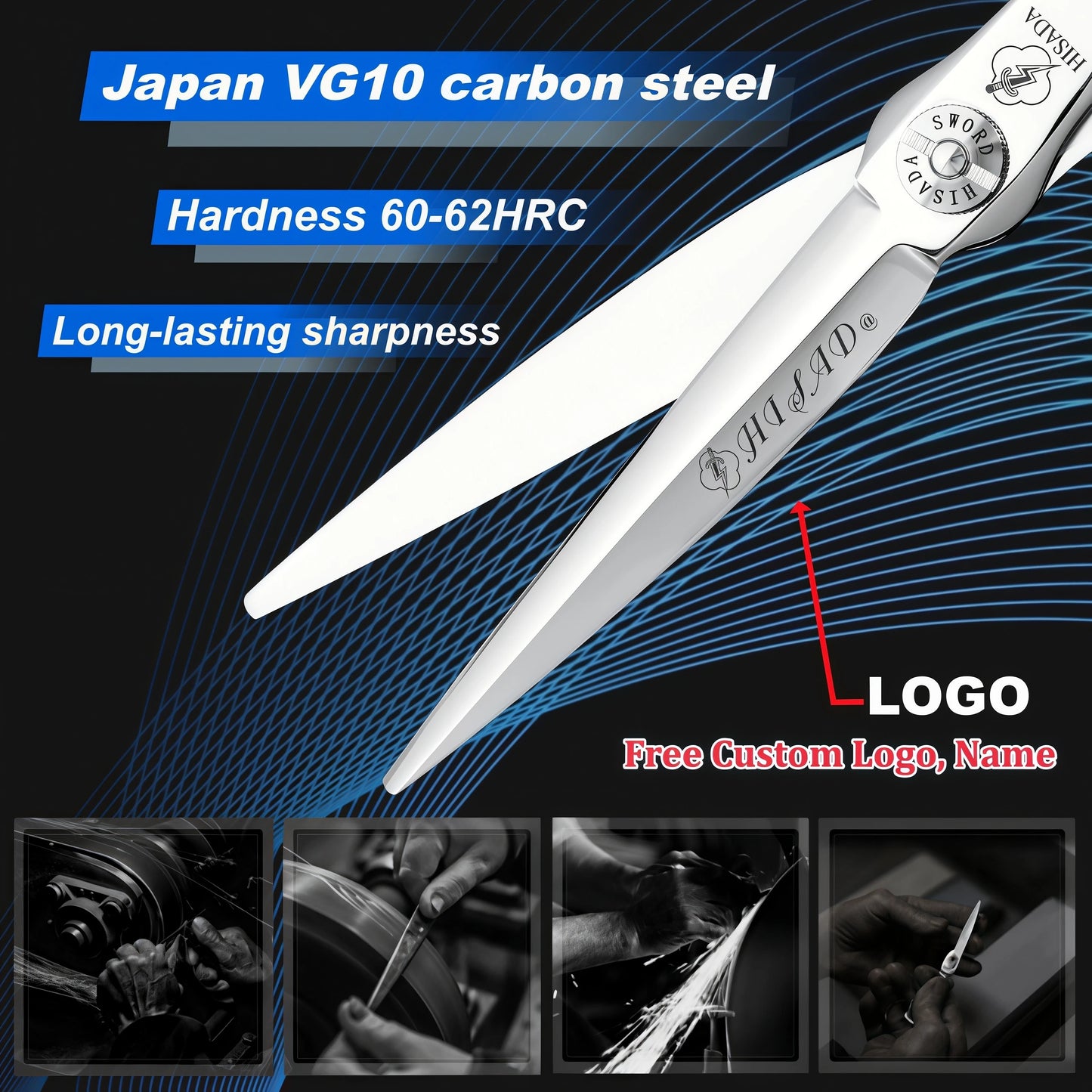 HISADA D19 Hair Scissors Professional VG10 Japanese Steel