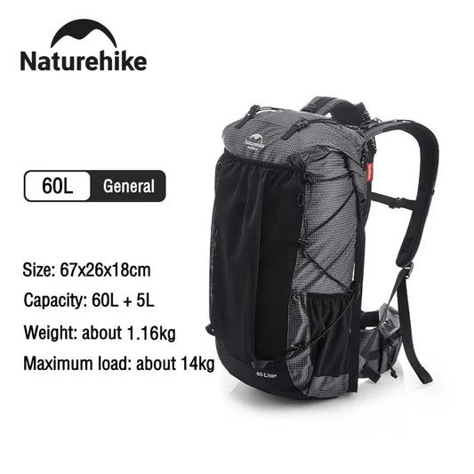 Naturehike Waterproof Hiking Backpack With Rain Cover For Travel