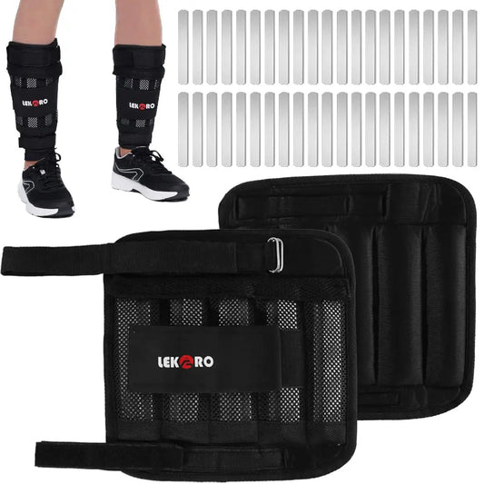 Lekaro Adjustable Ankle Weights With Steel Plate For Fitness