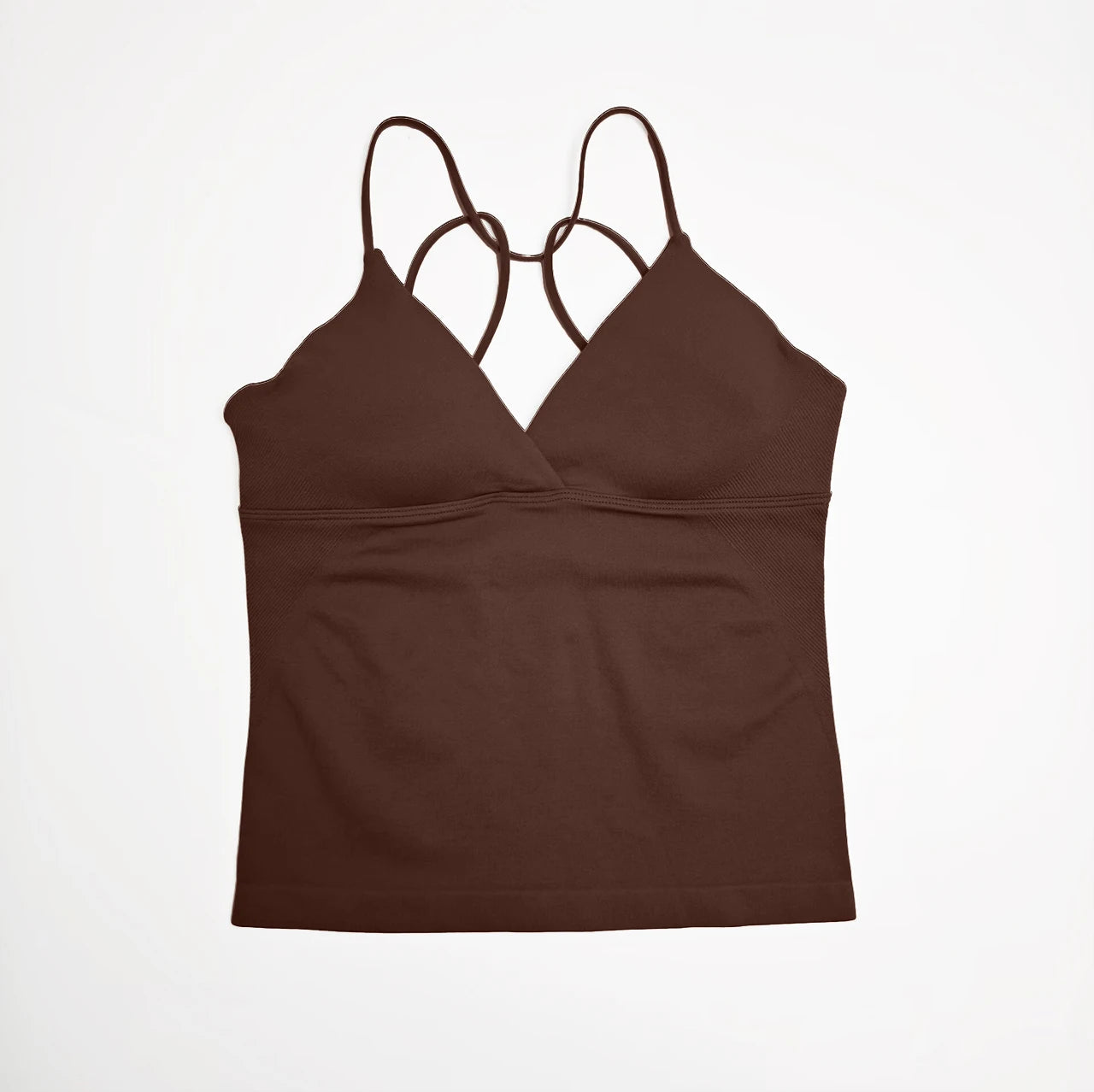 Seamless Nclagen Vision Twist Front Longline Yoga Vest