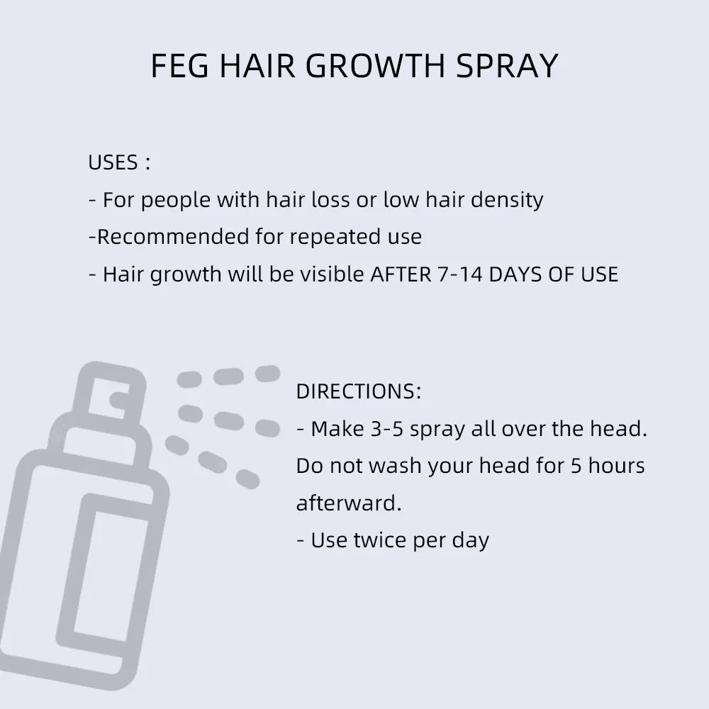 Hair Growth Spray For Preventing Hair Loss And Follicle Stimulation