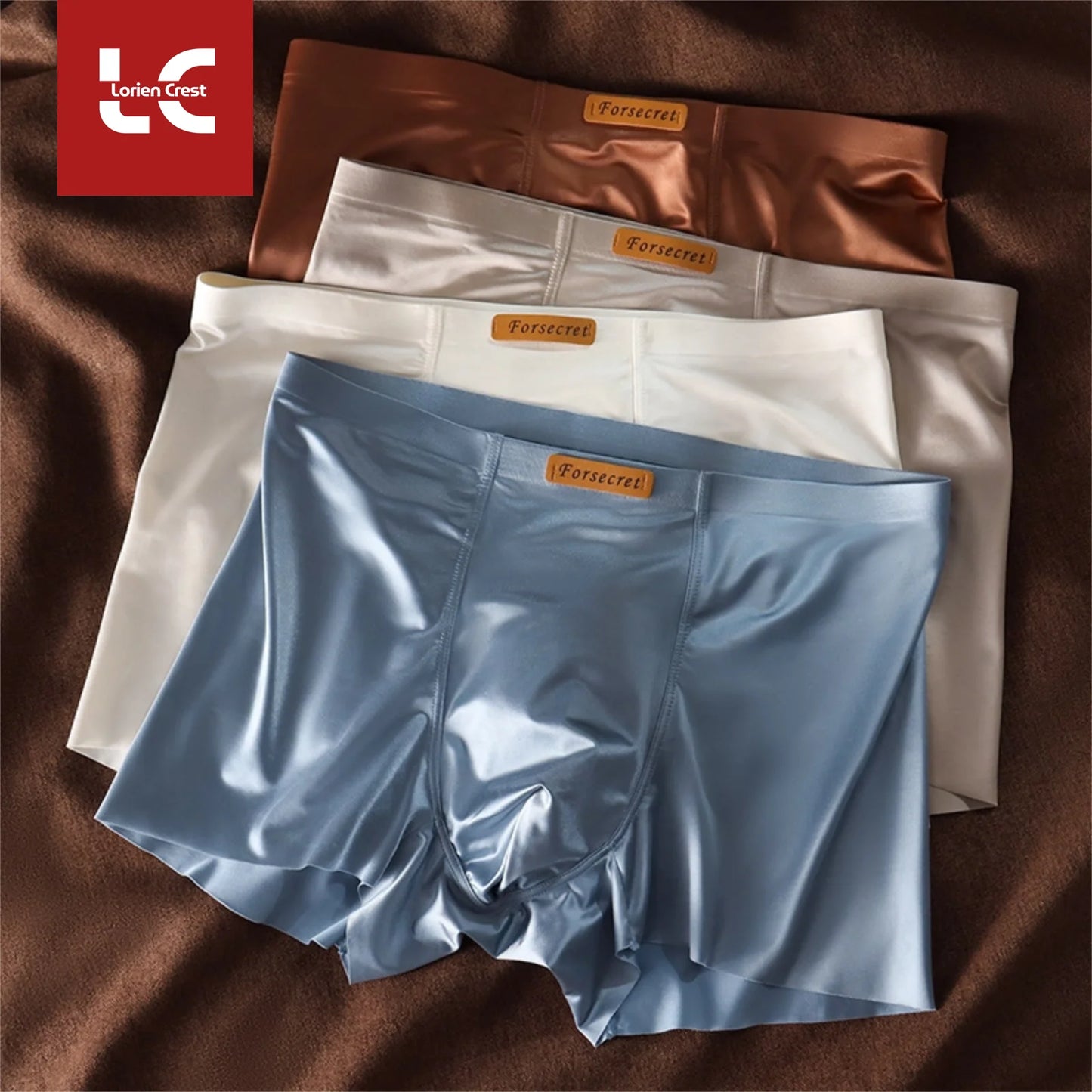 Lorien Crest Luxury Ice Silk Boxers Breathable Trunks