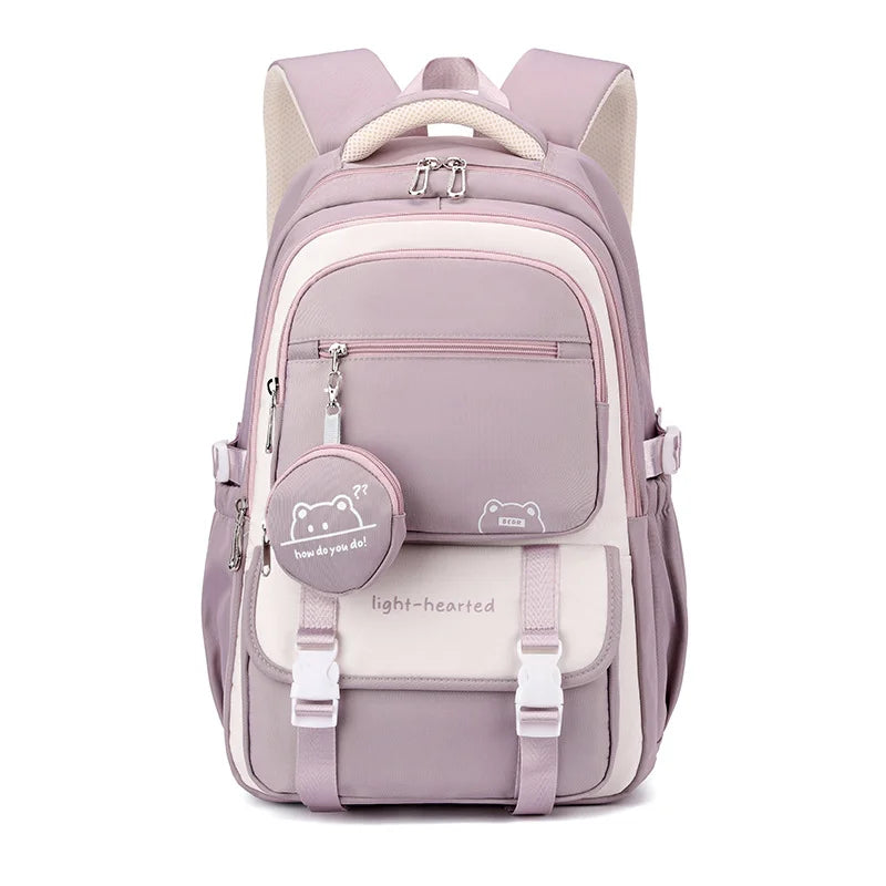 SOATIM Waterproof Girls School Backpack For Laptop And Travel