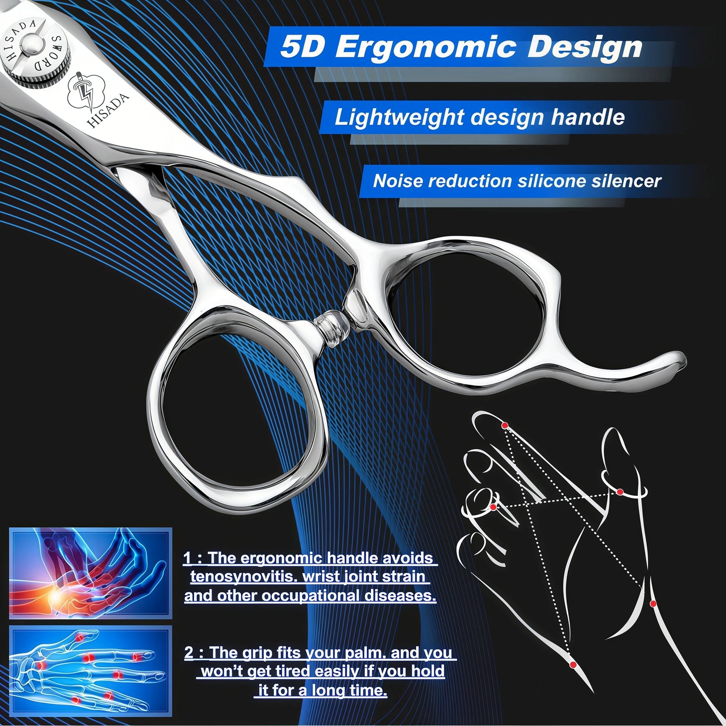 HISADA D19 Hair Scissors Professional VG10 Japanese Steel