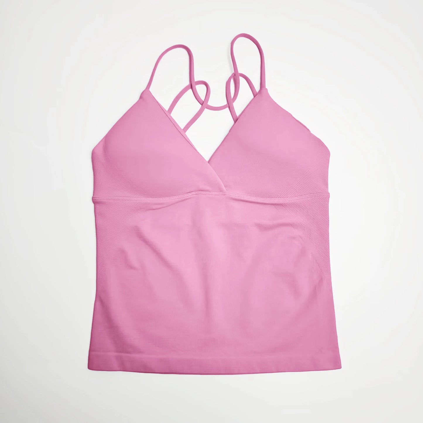 Seamless Nclagen Vision Twist Front Longline Yoga Vest