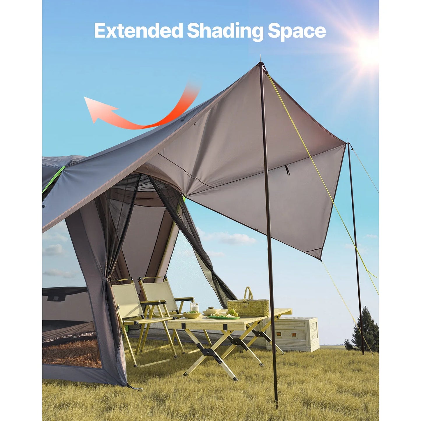 SucceBuy SUV Tent for Camping Waterproof Double Layer Shade Awning