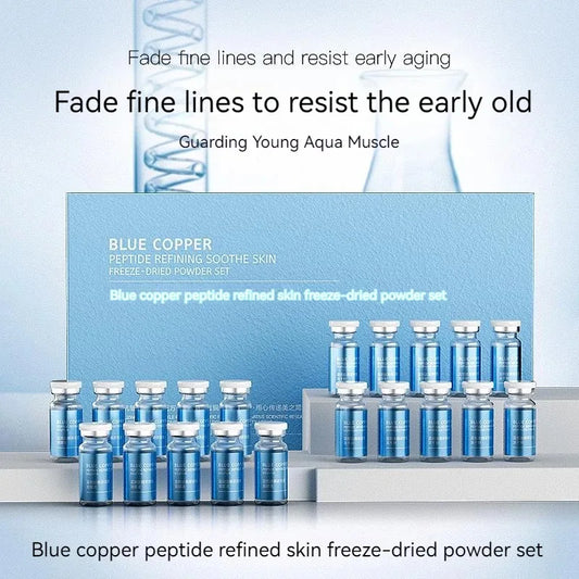 GHK-Cu Copper Peptide Serum Freeze Dried Powder Set Anti Aging