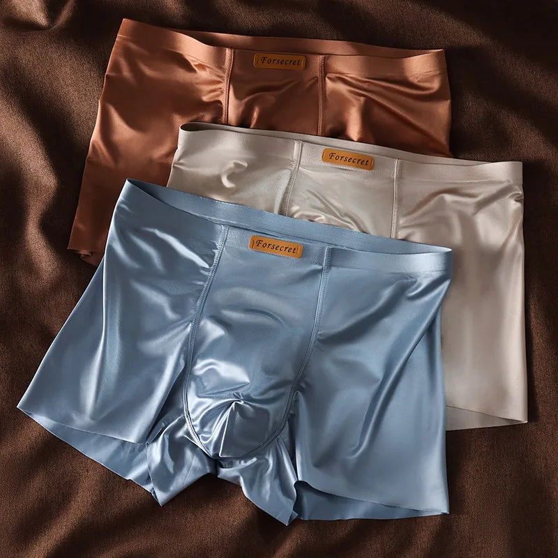 Lorien Crest Luxury Ice Silk Boxers Breathable Trunks