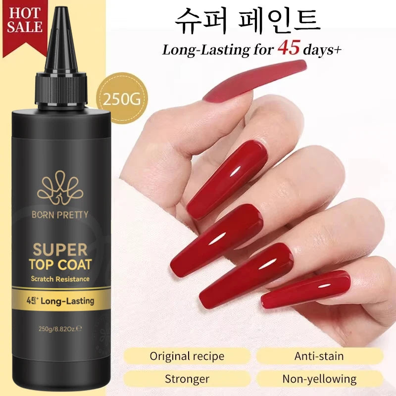 Born Pretty Super Top Coat Gel Polish Soak Off Long Lasting