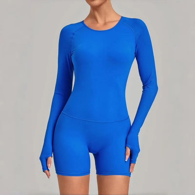 SVRNYX ZM Womens Seamless Yoga Jumpsuits For Training And Gym