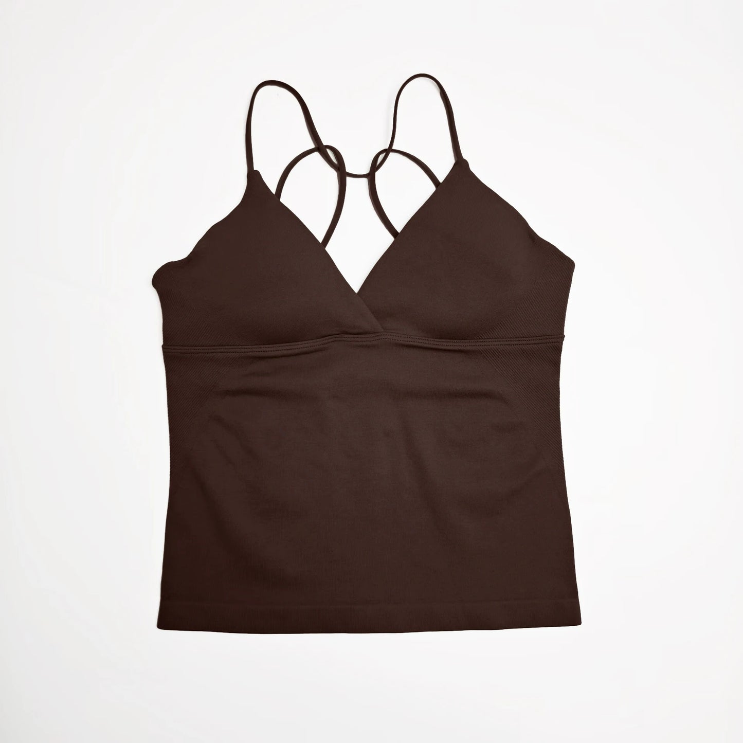 Seamless Nclagen Vision Twist Front Longline Yoga Vest