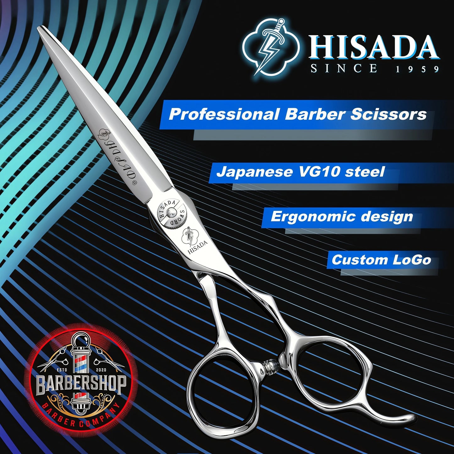 HISADA D19 Hair Scissors Professional VG10 Japanese Steel