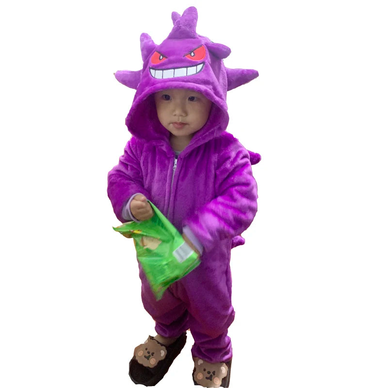 Kids Kigurumi Cosplay Onesie Full Body Sleepwear Costume For Children