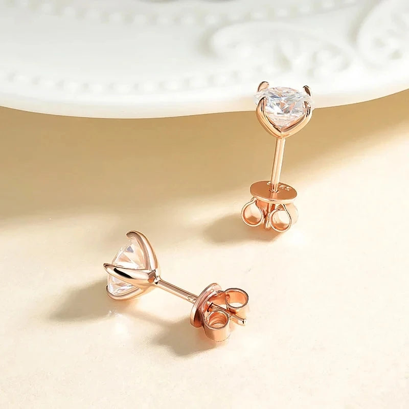 SMYOUE Moissanite Stud Earrings For Women And Men 925 Sterling