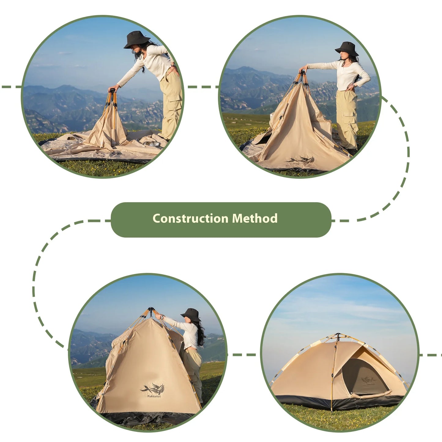 Pakicetus Instant Tent Portable Sun and Rain Shelter