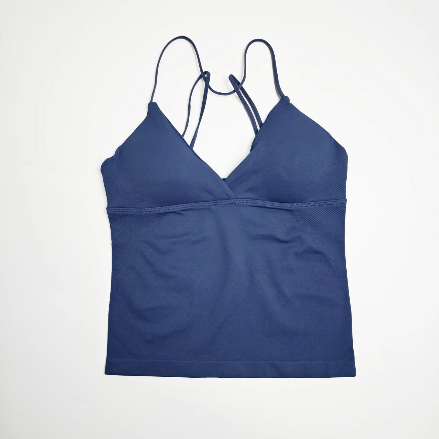 Seamless Nclagen Vision Twist Front Longline Yoga Vest