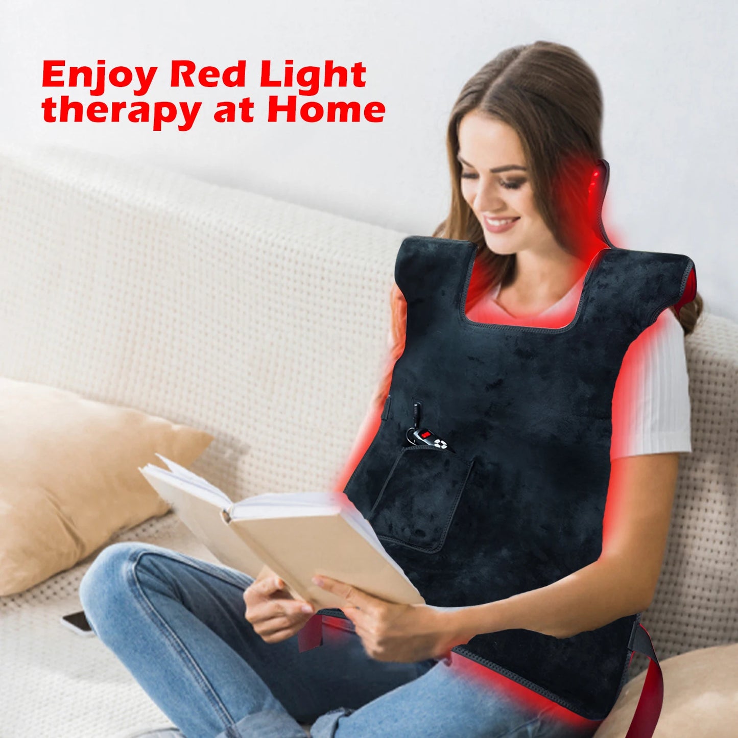 ZONGKUNG Red Light Therapy Vest 3 In 1 Infrared Pad