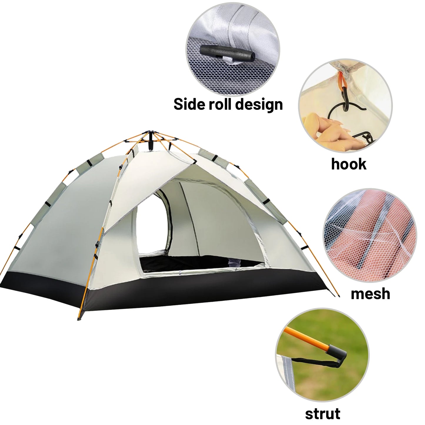 Pakicetus All Weather Automatic Tent Sunshade Quick 60 Second Setup