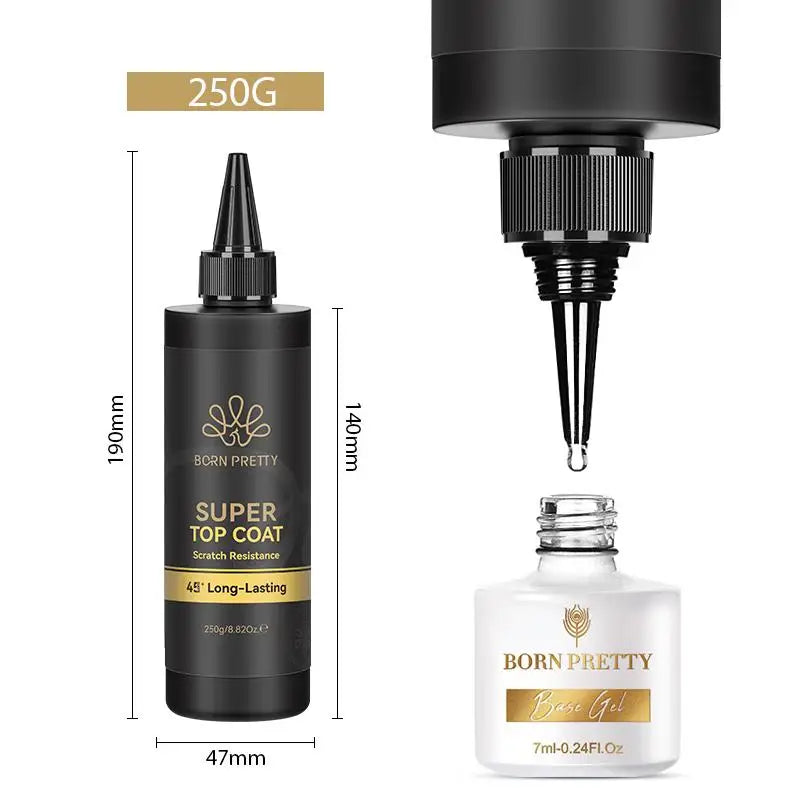 Born Pretty Super Top Coat Gel Polish Soak Off Long Lasting