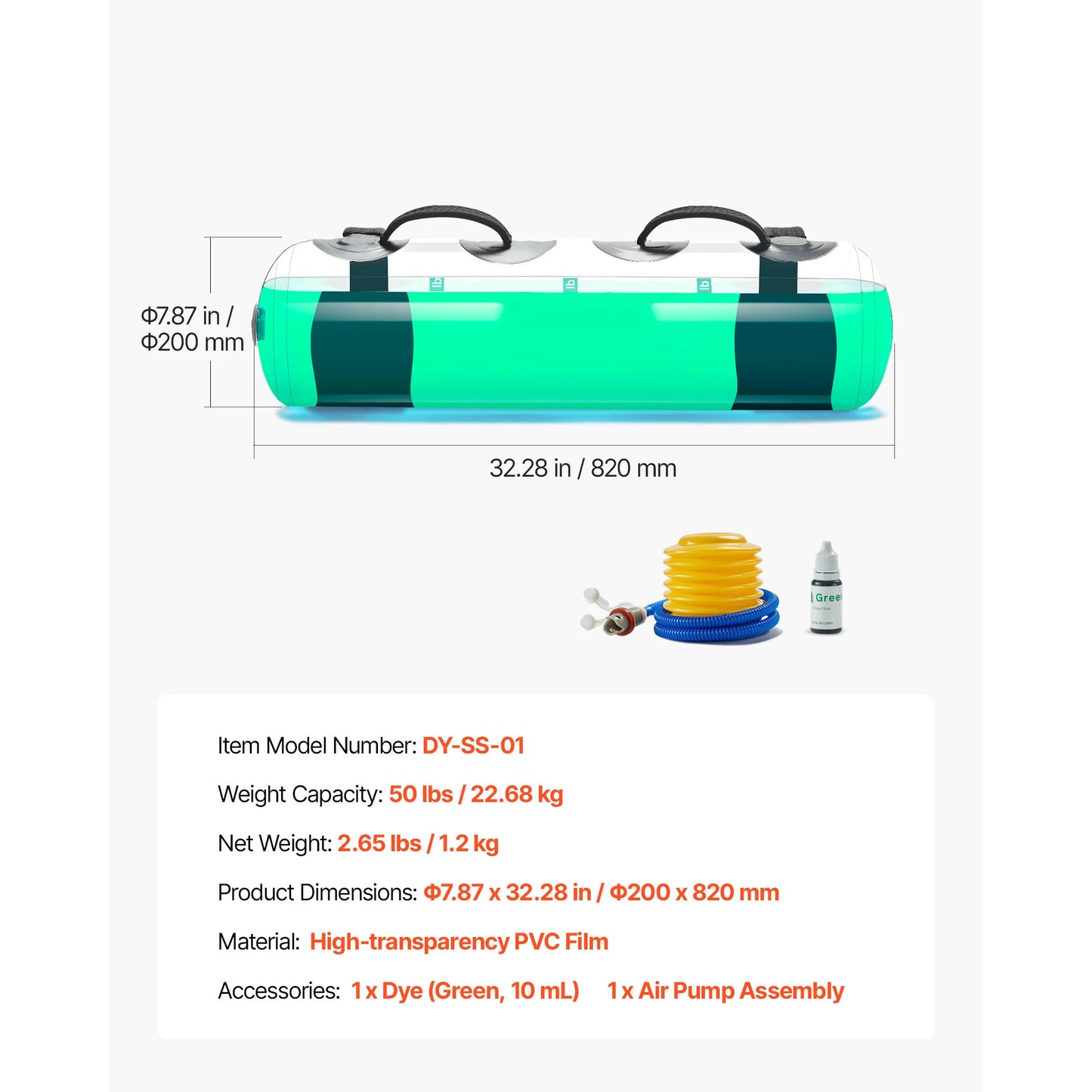 SucceBuy Large Adjustable Aqua Water Weight Bags
