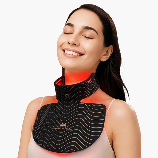 Red Light Therapy Mask Neck Decollete 850nm NIR 3 Modes