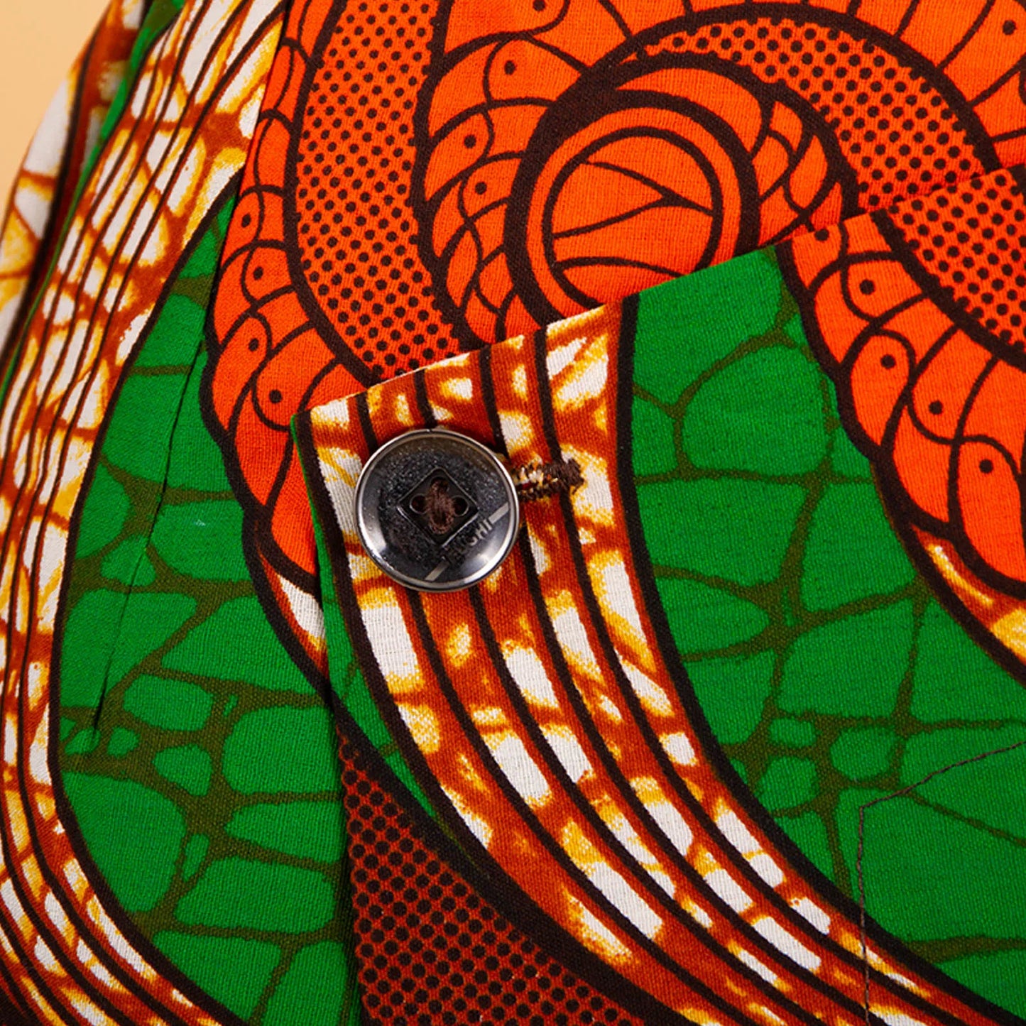 Afripride Women African Print Batik Ruffle Mini Skirt